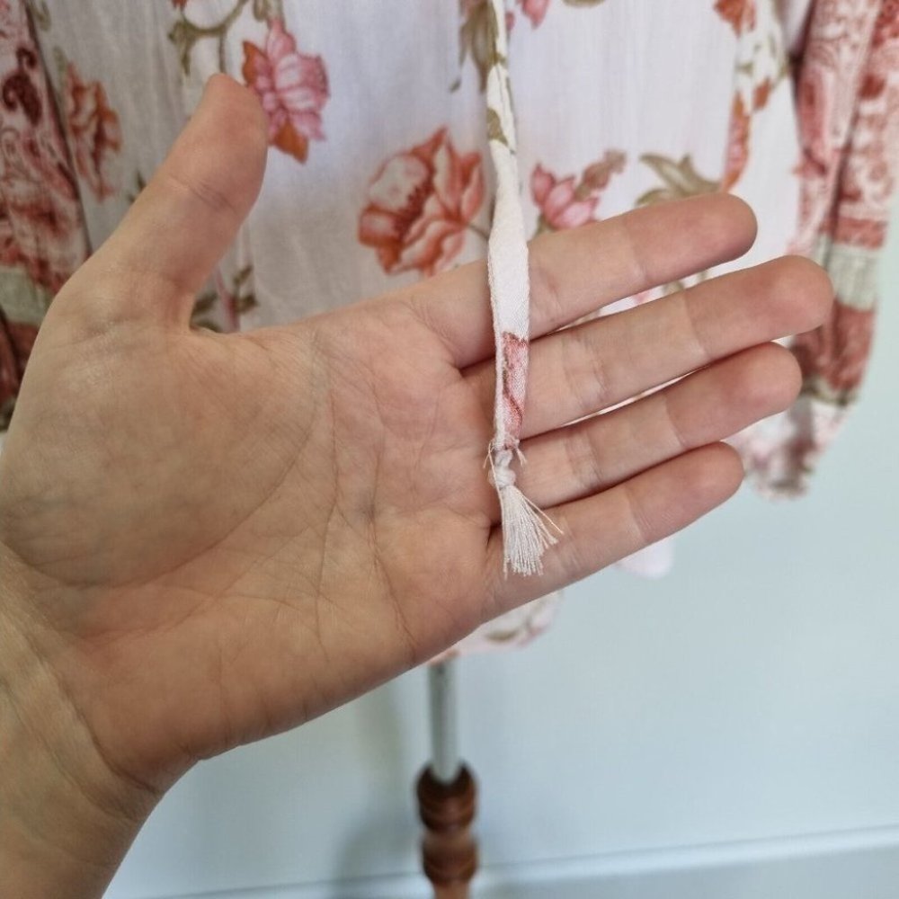 City Chic Multicolour Boho Floral Baloon Sleeve Blouse Plus Size XS - Picture 6 of 7